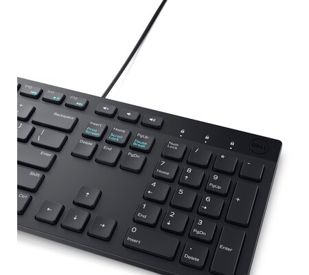 Kit de Teclado y Mouse Dell KM300C, Alámbrico, USB, Negro (Español)