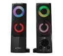 Acteck Bocinas Elant Brick, Alámbrico, 3W RMS, 3.5mm, Negro
