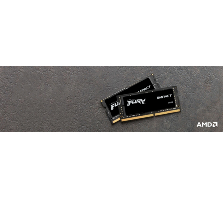 Memoria Sodimm DDR4 Kingston (Kf426S15Ib/8) 8GB (1X8GB) 2666Mhz, 1R x 8, Non-Ecc, Fury Impact, Cl15