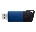Memoria USB Kingston (Dt x m/64GB) 64GB Data Traveler E x odia M, Plastica, azul USB 3.0