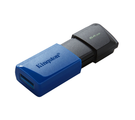 Memoria USB Kingston (Dt x m/64GB) 64GB Data Traveler E x odia M, Plastica, azul USB 3.0