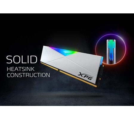 Kit Memoria RAM XPG Spectrix D50 RGB DDR4, 3200MHz, 16GB (2 x 8GB), Non-ECC, CL16, XMP, Blanco
