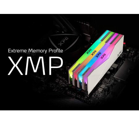 Kit Memoria RAM XPG Spectrix D50 RGB DDR4, 3200MHz, 16GB (2 x 8GB), Non-ECC, CL16, XMP, Blanco