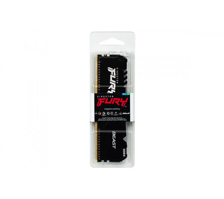Memoria RAM Kingston Fury Beast DDR4, 3733MHz, 8GB, Non-ECC, CL19