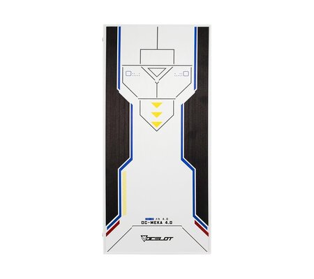 Gabinete Gamer Ocelot OC-MEKA 4.0 - Media Torre - ATX/Micro ATX/E-ATX/ITX - 3 Ventiladores - Panel Lateral