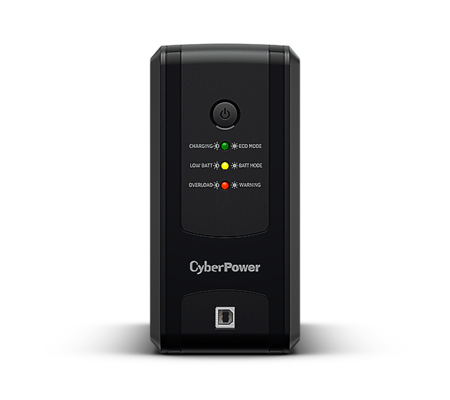No Break Cyberpower (Ut1000Gu) 1000VA/500W, Interactivo, IndicAñores Led, 8 Nema 5-15R 4 Respaldo/4 Supresion y Regulacion, Torre, Puerto USB, Green Power, 2 Años en Equipo, 1 Año en Bateria.