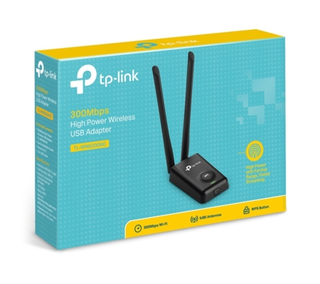 Tarjeta de Red/TP-Link/Tl-Wn8200Nd/USB/300Mbps/2 Antenas desmontables