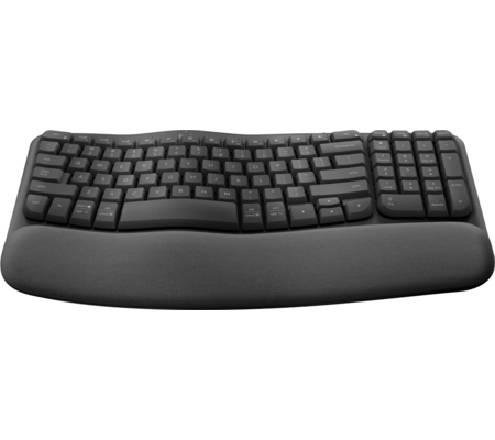 Teclado Logitech Wave Kyes Grafito Inalámbrico Ergonomico Easy-Switch Bluetooth Logi Bolt