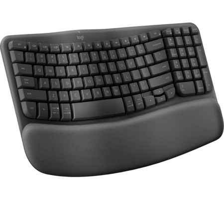 Teclado Logitech Wave Kyes Grafito Inalámbrico Ergonomico Easy-Switch Bluetooth Logi Bolt