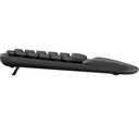 Teclado Logitech Wave Kyes Grafito Inalámbrico Ergonomico Easy-Switch Bluetooth Logi Bolt