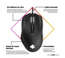 Mouse Gamer HP OMEN Vector, Alámbrico, USB, 16.000DPI, Negro