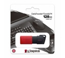 Memoria USB Kingston DataTraveler Exodia M, 128GB, USB A, Negro/Rojo
