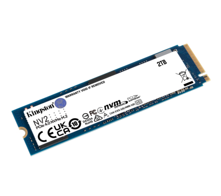 Unidad SSD M.2 Kingston 2TB (Snv2S/2000G) Nv2, PCI 4.0, Nvme, 2280