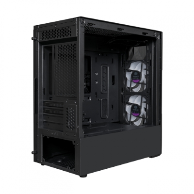 Gabinete Cooler Master MasterBox TD300 Mesh con Ventana ARGB, Mini Tower, Mini-ITX/Micro-ATX, USB 3.0, sin Fuente, 2 Ventiladores ARGB Instalados, Negro