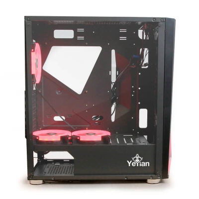 Gabinete Yeyian Armageddon 2200 MOD con Ventana RGB, Full-Tower, ATX, USB 3.0, sin Fuente, 3 Ventiladores RGB Instalados, Negro
