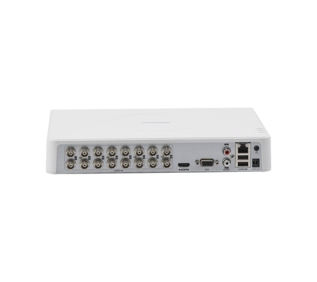 Hikvision DVR de 16 Canales Turbo HD + 2 Canales IP DS-7116HGHI-K1(C)(S) para 1 Disco Duro, máx. 10TB, 2x USB 2.0, 1x RJ-45
