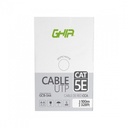 Bobina de Cable UTP Cat5E GHIA Cca gris 100M 24 AWG 328Ft Certificación Ce/Rohs