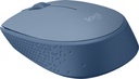 Mouse Logitech M170 Blue Grey Optico Inalámbrico Mini Receptor USB Pc/Mac/Chrome