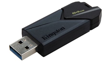 Memoria USB Kingston DataTraveler Exodia Onyx, 64GB, USB 3.2, Negro