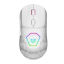 Mouse Gamer Speeder Match Mg959 Alámbrico + Caratulas Intercambiables/USB/Hasta 12800 DPi + RGB + 6 Botones/Blanco