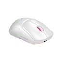 Mouse Gamer Speeder Match Mg959 Alámbrico + Caratulas Intercambiables/USB/Hasta 12800 DPi + RGB + 6 Botones/Blanco