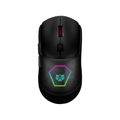 Mouse Gamer Speeder Match Mg959 Alámbrico + Caratulas Intercambiables/USB/Hasta 12800 DPi + RGB + 7 Botones/negro