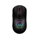 Mouse Gamer Speeder Match Mg959 Alámbrico + Caratulas Intercambiables/USB/Hasta 12800 DPi + RGB + 7 Botones/negro