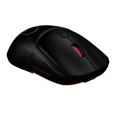 Mouse Gamer Speeder Match Mg959 Alámbrico + Caratulas Intercambiables/USB/Hasta 12800 DPi + RGB + 7 Botones/negro