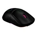 Mouse Gamer Speeder Match Mg959 Alámbrico + Caratulas Intercambiables/USB/Hasta 12800 DPi + RGB + 7 Botones/negro