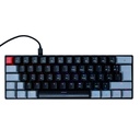 Teclado Gamer Ocelot Gaming Techno Black 60 RGB, Teclado Mecánico, Switch Blue, Alámbrico, Negro/Gris (Inglés)