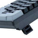 Teclado Gamer Ocelot Gaming Techno Black 60 RGB, Teclado Mecánico, Switch Blue, Alámbrico, Negro/Gris (Inglés)
