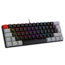 Teclado Gamer Ocelot Gaming Techno Black 60 RGB, Teclado Mecánico, Switch Blue, Alámbrico, Negro/Gris (Inglés)