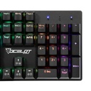 Teclado Alambrico Tipo Mecanico Tkl Switch Rojo Full RGB, Estructura de Abs