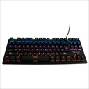 Teclado Mecanico Ocelot/Alambrico/Switch azul/Plastico/RGB/negro/colores Ajustables/Plug Play/Gamer