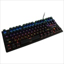 Teclado Mecanico Ocelot/Alambrico/Switch azul/Plastico/RGB/negro/colores Ajustables/Plug Play/Gamer
