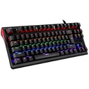Teclado Mecanico Ocelot/Alambrico/Switch azul/Plastico/RGB/negro/colores Ajustables/Plug Play/Gamer