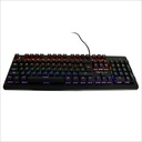 Teclado Mecanico Ocelot/Alambrico/Metalico/Switch azul/negro/RGB/Iluminacion y colores Ajustables/Plug Play/Gamer