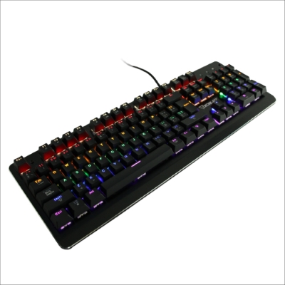 Teclado Mecanico Ocelot/Alambrico/Metalico/Switch azul/negro/RGB/Iluminacion y colores Ajustables/Plug Play/Gamer