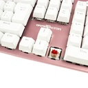 Teclado Gamer Game Factor KBG400-PK, Teclado Mecánico, Switch KRED Red, Alámbrico, Rosa, (Español)