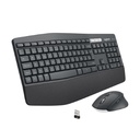 Teclado/Mouse Logitech Mk850 Performance negro/gris Inalámbricos USB Unifying y Bluetooth Multidispositivos Pc/Windows/MAC