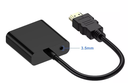 Adaptador Hd 1080p Hdmi-vga + Cable De Audio De 3,5 Mm