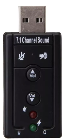 Adaptador Tarjeta De Sonido Usb 7.1 Canales Audio 3d