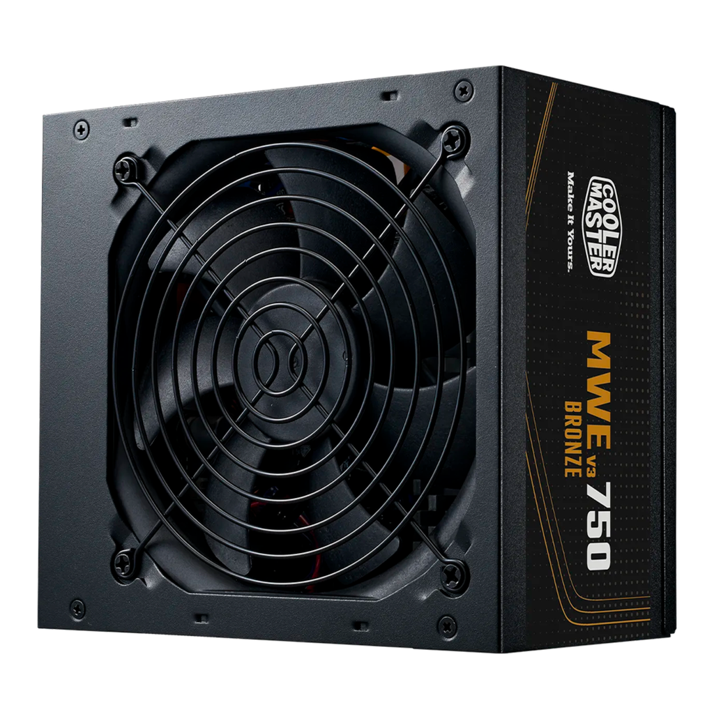 FUENTE DE PODER COOLER MASTER (MPE-7501-ACAAW-3BUS) MWE BRONZE 750 V3,80 PLUS, ESTANDAR, ATX 12V 3.1