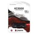 SSD Kingston KC3000 NVMe, 512GB, PCI Express 4.0, M.2