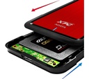 Adata Gabinete de Disco Duro EX500, 2.5'', SATA III, USB 3.1, Negro/Rojo