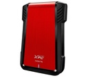 Adata Gabinete de Disco Duro EX500, 2.5'', SATA III, USB 3.1, Negro/Rojo