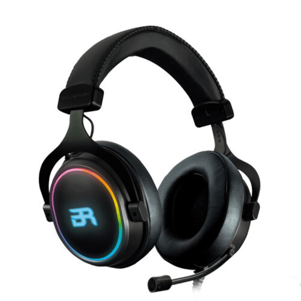 Audífonos para Gamer, Orphi x  Hs980, Over-Ear, USB 7.1 Canales, RGB, Mic Fle x ible, negro