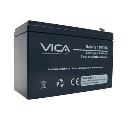 Vica Batería de Reemplazo para No Break VICA 12V-7AH, 12V, 7Ah