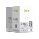 Bobina de Cable UTP Cat5E GHIA Cca gris 100M 24 AWG 328Ft Certificación Ce/Rohs