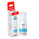 Botella de Tinta Canon Gi-11C Cyan, Rendimiento 7,700 Páginas, Compatible: G3160, G2160